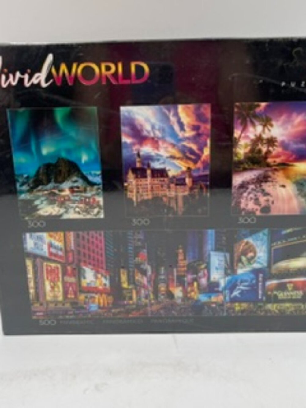 NEW “ Vivid World” Buffalo Games 4 in 1 Jigsaw Puzzle